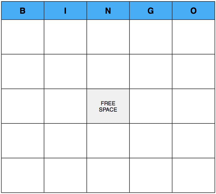 BINGO:  A Game That Can Be Played At Any Christian Event